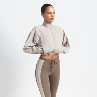 NikeSKIMS VÄVD NYLON CROP JACKA