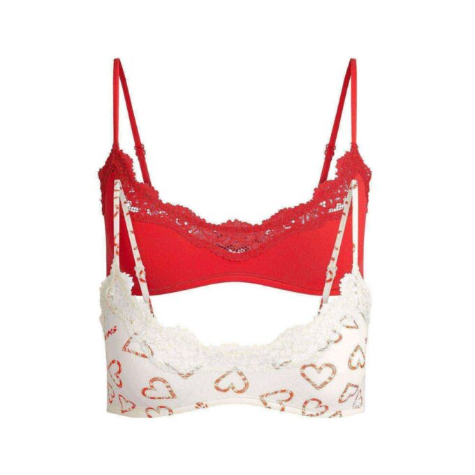 PASSAR ALLA 2-PACK SPOTS-BRALETTE MED SKÅL PASSAR ALLA 2-PACK SPOTS-BRALETTE MED SKÅL
