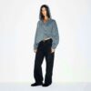 POJKVÄN FLEECE OVERSIZED HOODIE MED DRAGKEDJA POJKVÄN FLEECE OVERSIZED HOODIE MED DRAGKEDJA