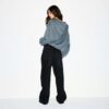 POJKVÄN FLEECE OVERSIZED HOODIE MED DRAGKEDJA POJKVÄN FLEECE OVERSIZED HOODIE MED DRAGKEDJA