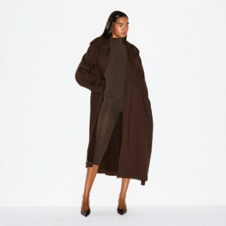 POJKVÄN FLEECE OVERSIZED TRENCHCOAT