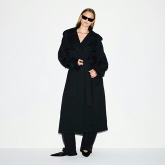 POJKVÄN FLEECE OVERSIZED TRENCHCOAT