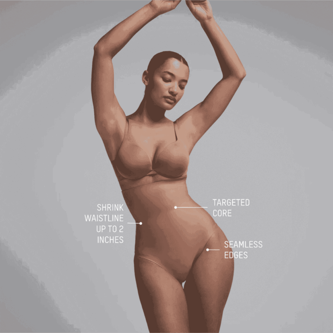 SKIMS BODY CORE SCULPT HÖGMIDDAD TRONGY
