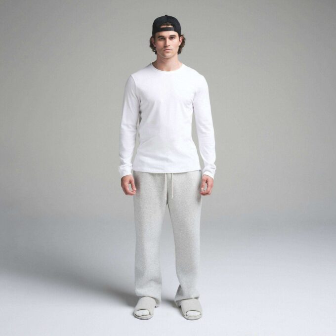 SKIMS BOMULL HERR KLASSISK LÅNGÄRMAD T-SHIRT