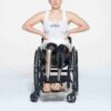 SKIMS FÖR TEAM USA PARALYMPISK BOMULLSRIBBATT LINNE