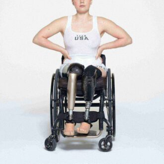 SKIMS FÖR TEAM USA PARALYMPISK BOMULLSRIBBATT LINNE SKIMS FÖR TEAM USA PARALYMPISK BOMULLSRIBBATT LINNE