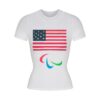 SKIMS FÖR TEAM USA PARALYMPISK T-SHIRT I BOMULLSRÖJA SKIMS FÖR TEAM USA PARALYMPISK T-SHIRT I BOMULLSRÖJA
