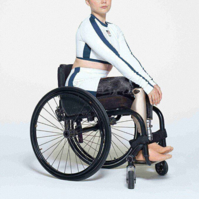 SKIMS FÖR TEAM USA SIGNATURE SIMBANDSBYXOR MED MEDIUM MIDJA, PARALYMPISKA