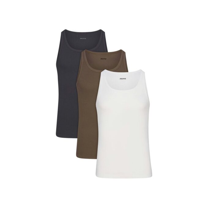 SKIMS HERR BOMULLSTRYCKA, 3-PACK