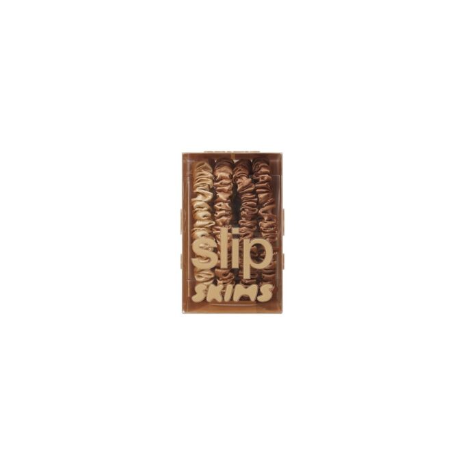 SLIP X SKIMS PURE SILK SKINNY SCRUNCHIES 4-PACK SLIP X SKIMS PURE SILK SKINNY SCRUNCHIES 4-PACK