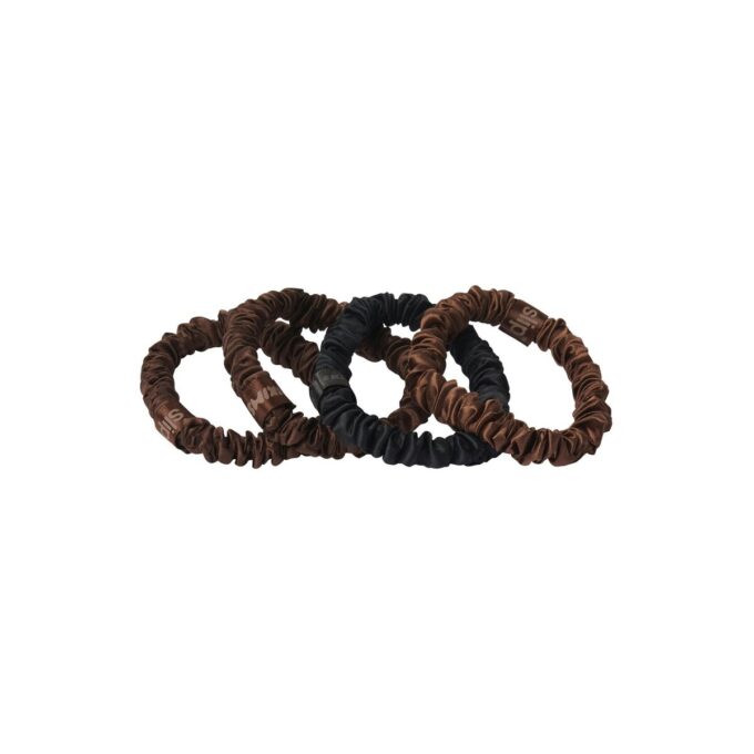 SLIP X SKIMS PURE SILK SKINNY SCRUNCHIES 4-PACK SLIP X SKIMS PURE SILK SKINNY SCRUNCHIES 4-PACK