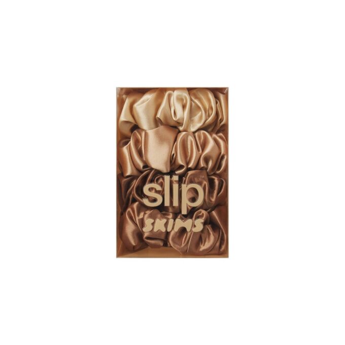 SLIP X SKIMS PURE SILK STORA SCRUNCHIES 4-PACK