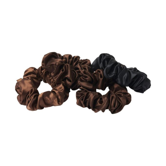 SLIP X SKIMS PURE SILK STORA SCRUNCHIES 4-PACK SLIP X SKIMS PURE SILK STORA SCRUNCHIES 4-PACK