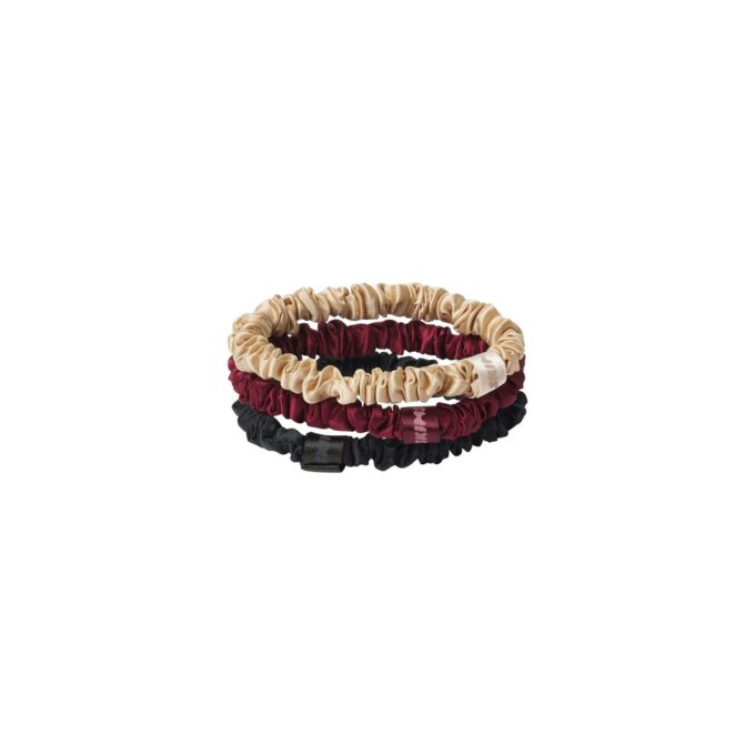 SLIP X SKIMS REN SILK SKINNY SCRUNCHIES 3-PACK SLIP X SKIMS REN SILK SKINNY SCRUNCHIES 3-PACK