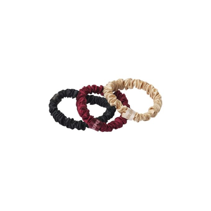 SLIP X SKIMS REN SILK SKINNY SCRUNCHIES 3-PACK SLIP X SKIMS REN SILK SKINNY SCRUNCHIES 3-PACK