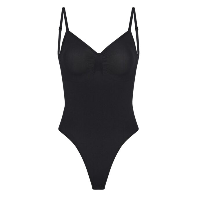 SÖMLÖS SKULPT LÅG RYGG THONG-BODY SÖMLÖS SKULPT LÅG RYGG THONG-BODY