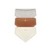 SÖMLÖSA JUNIORS BIKINI MED SPETSER I BOMULL, 3-PACK