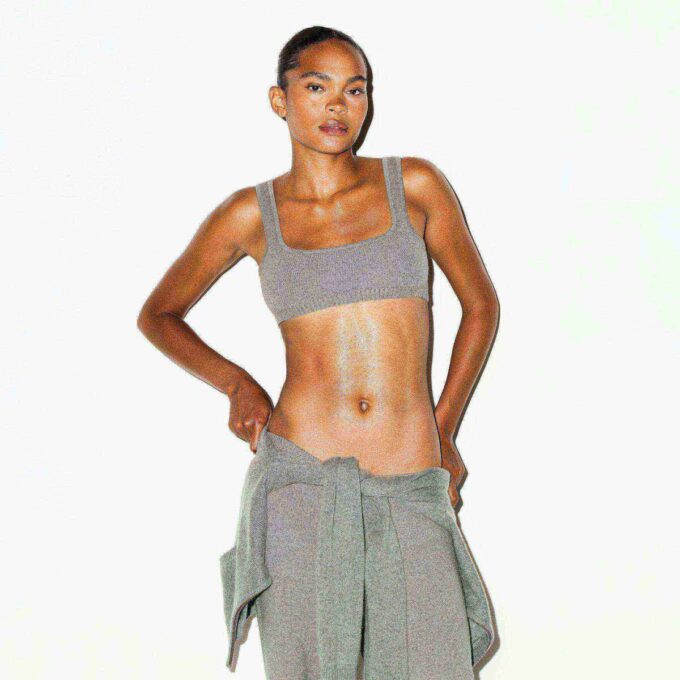 TEXTURERAD STICKAD BRALETTE TEXTURERAD STICKAD BRALETTE
