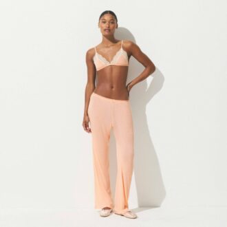 TRANSPARENT RIBBATT SPETSRINGAD TRIANGELBRALETTE