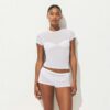 Tunn ribbad t-shirt Tunn ribbad t-shirt