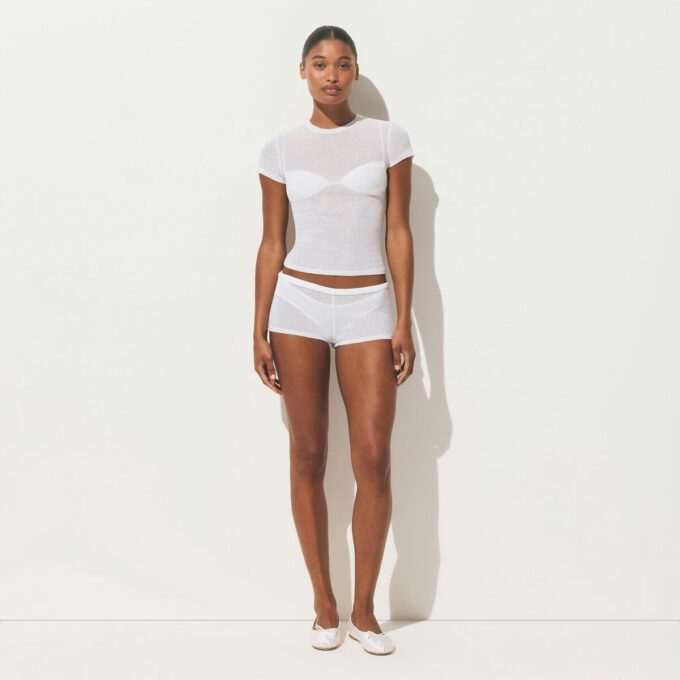 Tunn ribbad t-shirt Tunn ribbad t-shirt