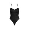 Tunn stickad cami-body