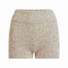 ULL- OCH KASHMERISKORTA MED VIKBARA SHORTS