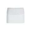 Vikbar minikjol i bomullsfleece Vikbar minikjol i bomullsfleece