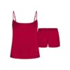 VÄVD GLANSIG CAMI OCH KORT SÖTSET
